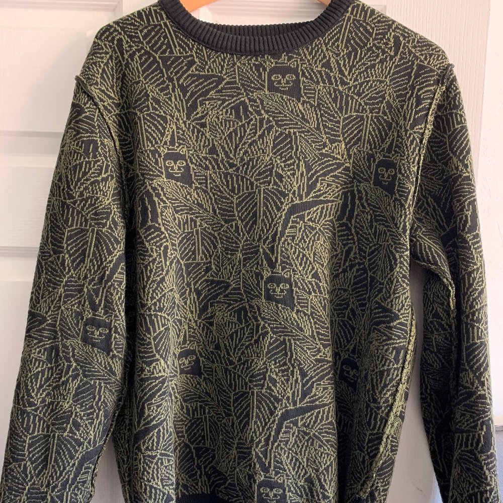 RIPNDIP Nermal Leaf Knit Reversible Sweater